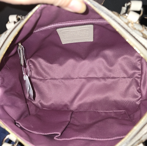 Coach euc poppy sequin east west satchel - Picture 9 of 10